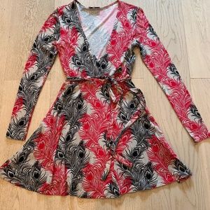 Women’s wrap around 70’s Style Dress size Small. .